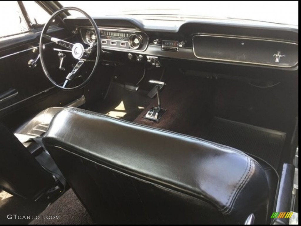 Black Interior 1965 Ford Mustang Coupe Photo #144049363