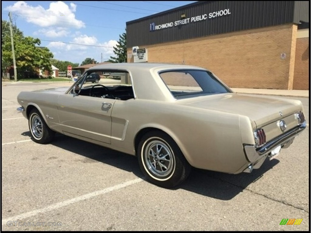 Champagne Beige 1965 Ford Mustang Coupe Exterior Photo #144049486