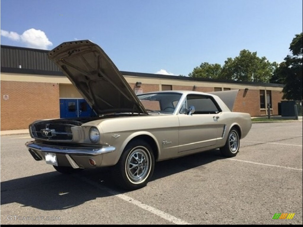 Champagne Beige 1965 Ford Mustang Coupe Exterior Photo #144049546