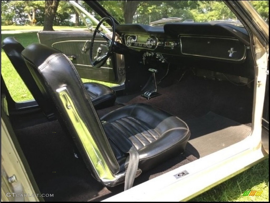 Black Interior 1965 Ford Mustang Coupe Photo #144049600