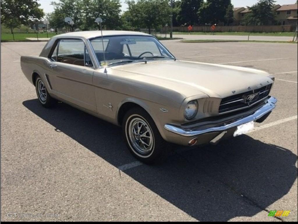 Champagne Beige 1965 Ford Mustang Coupe Exterior Photo #144049630