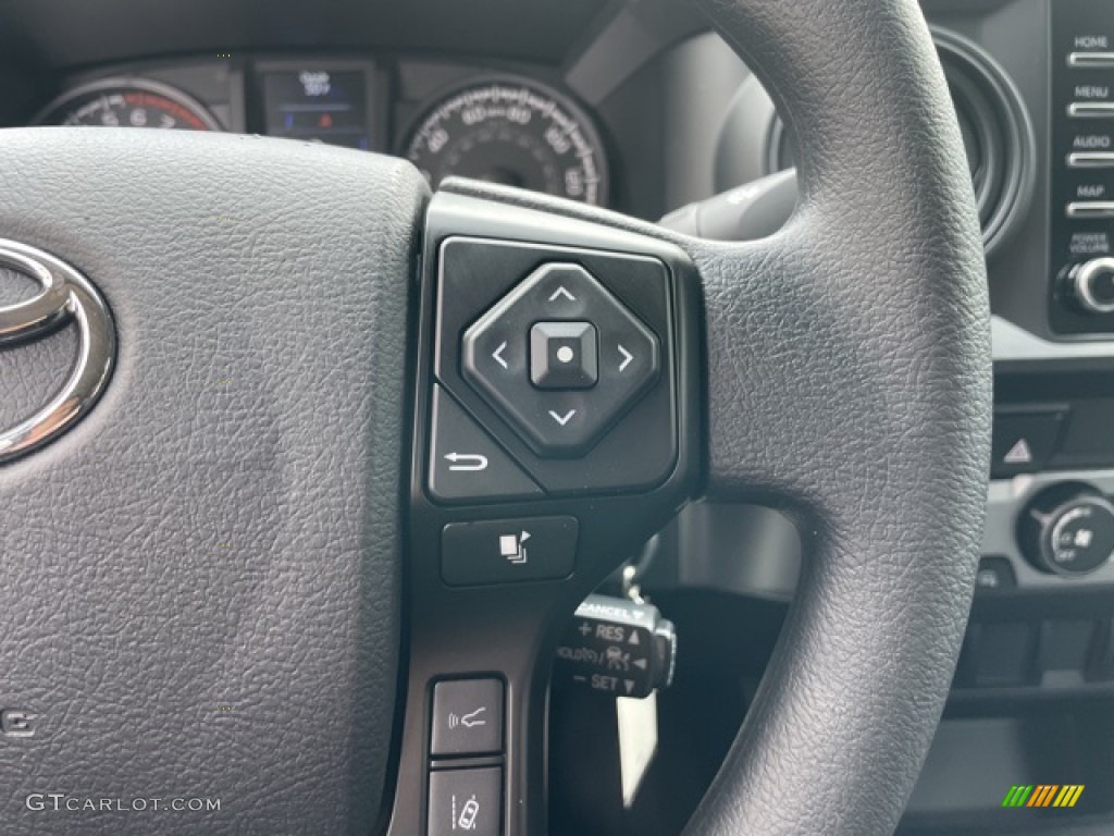 2022 Toyota Tacoma SR Double Cab Cement Gray Steering Wheel Photo #144050617