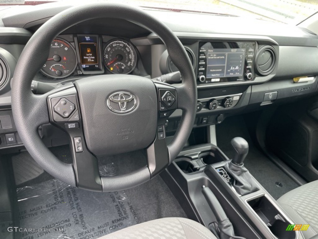 2022 Toyota Tacoma SR Double Cab Cement Gray Dashboard Photo #144050680