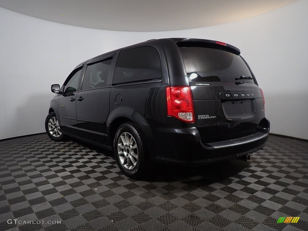 2013 Grand Caravan R/T - Brilliant Black Crystal Pearl / Black photo #12