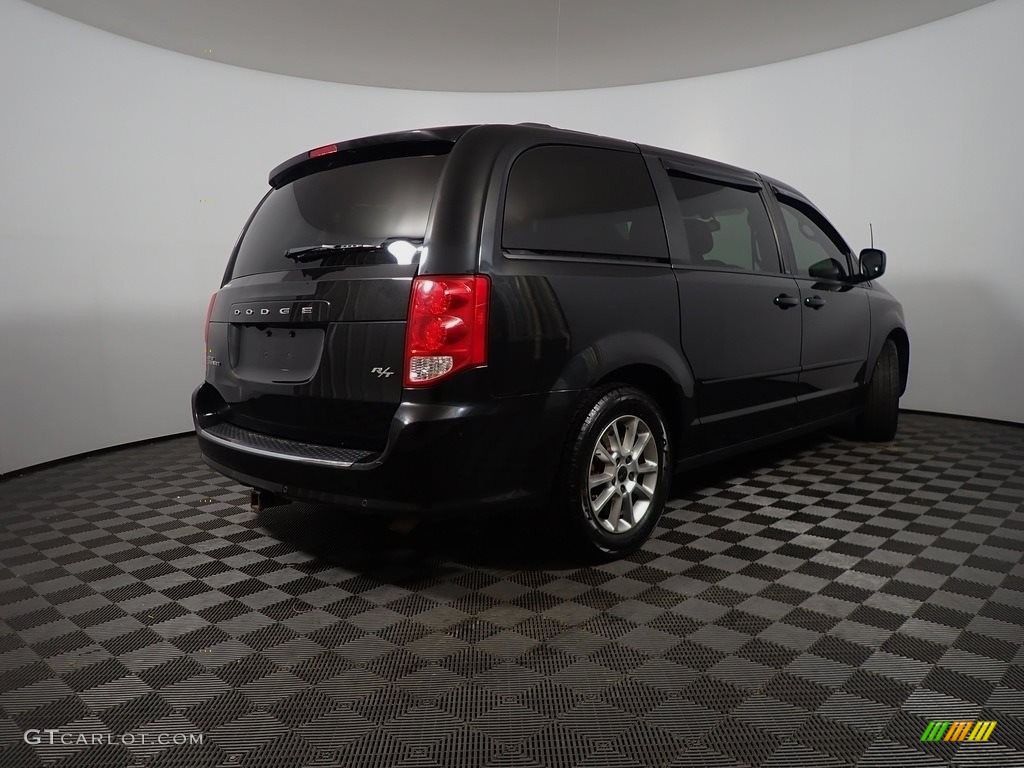 2013 Grand Caravan R/T - Brilliant Black Crystal Pearl / Black photo #18