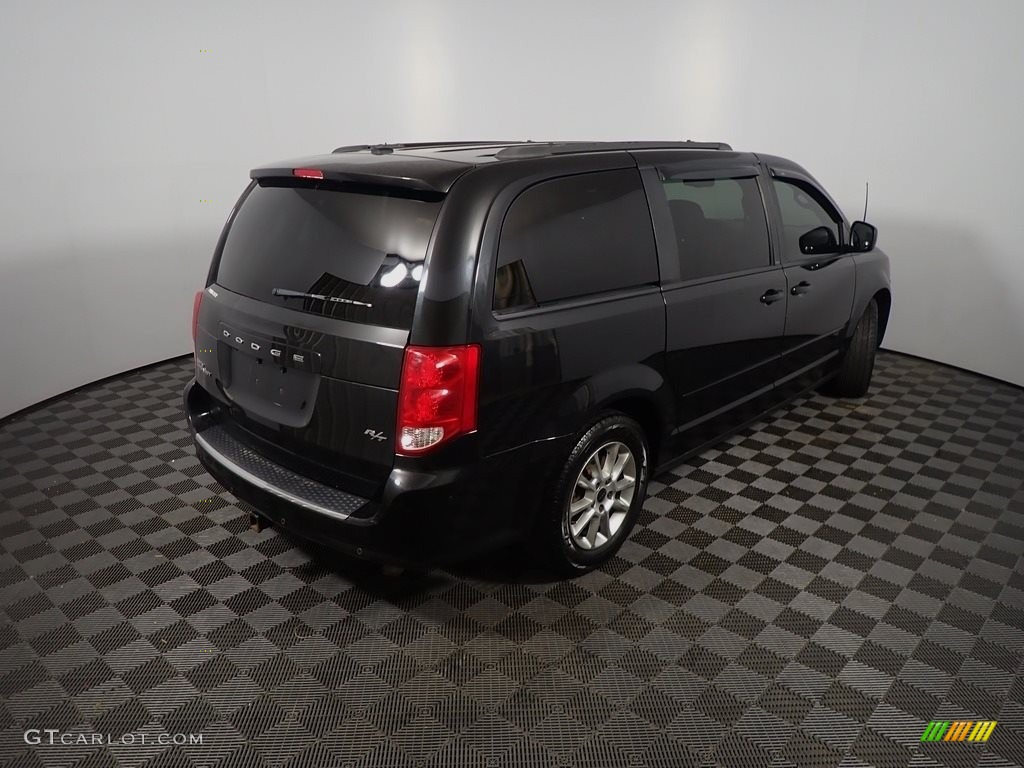 2013 Grand Caravan R/T - Brilliant Black Crystal Pearl / Black photo #19