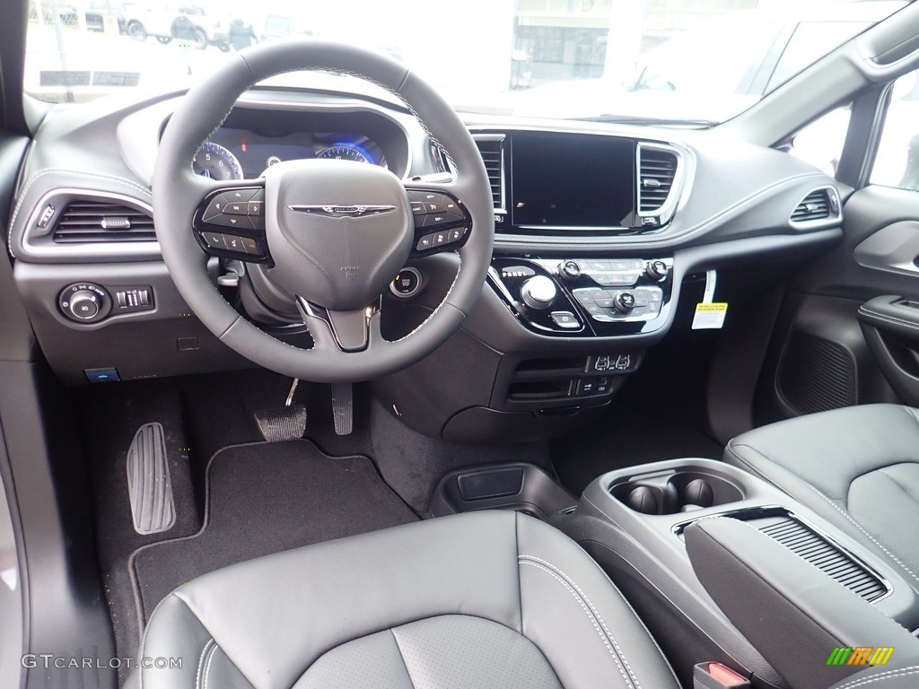 Black Interior 2022 Chrysler Pacifica Touring L AWD Photo #144051720