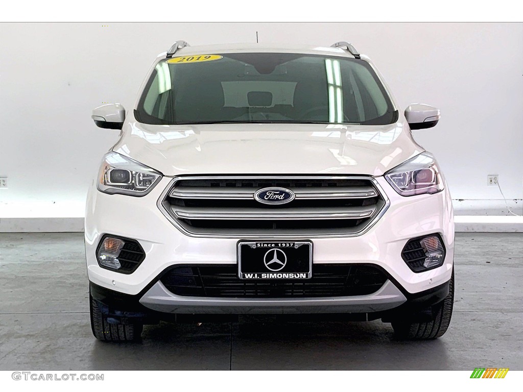 2019 Escape Titanium 4WD - White Platinum / Chromite Gray/Charcoal Black photo #2