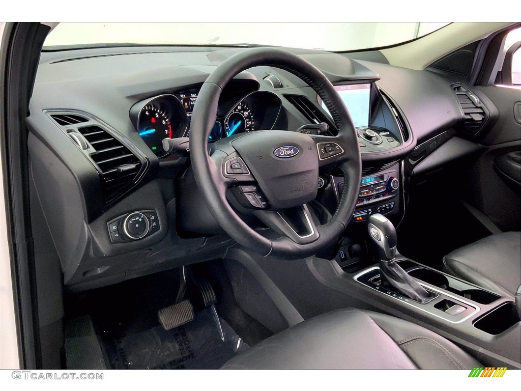 Chromite Gray/Charcoal Black Interior 2019 Ford Escape Titanium 4WD Photo #144052370