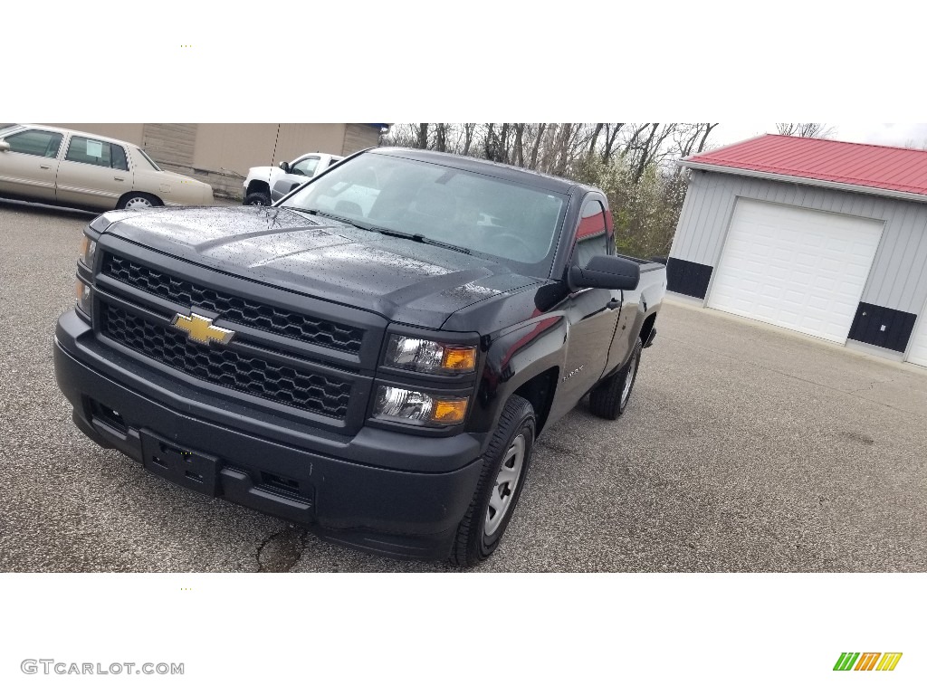 2015 Silverado 1500 WT Regular Cab - Black / Dark Ash/Jet Black photo #4