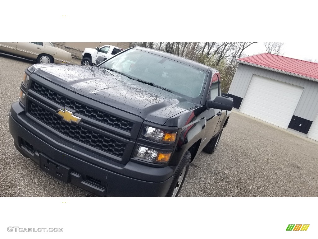 2015 Silverado 1500 WT Regular Cab - Black / Dark Ash/Jet Black photo #17