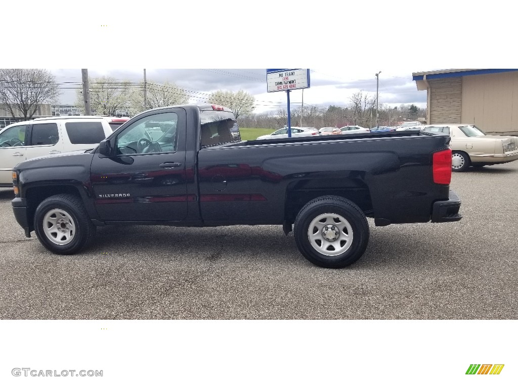 2015 Silverado 1500 WT Regular Cab - Black / Dark Ash/Jet Black photo #18