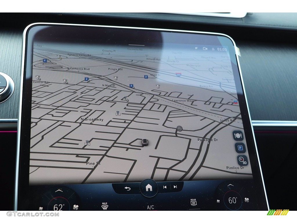 2022 Mercedes-Benz S 500 4Matic Sedan Navigation Photo #144053424