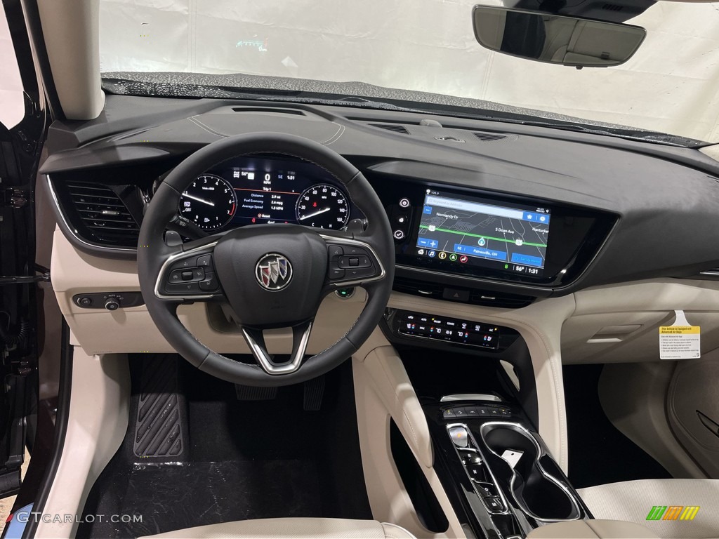 2022 Buick Envision Avenir AWD Whisper Beige w/Ebony Accents Dashboard Photo #144053511