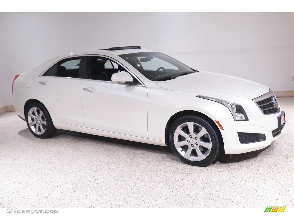 2014 ATS 2.0L Turbo AWD - White Diamond Tricoat / Jet Black/Jet Black photo #1