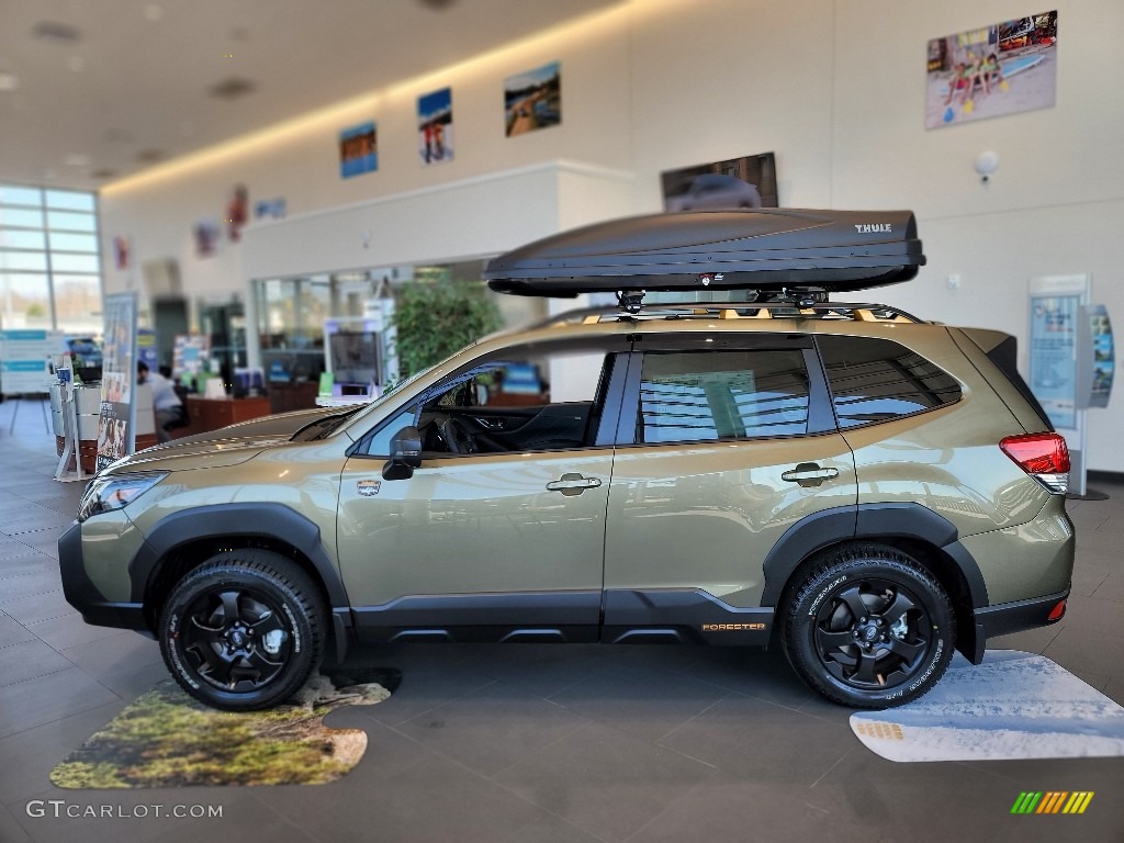 Autumn Green Metallic 2022 Subaru Forester Wilderness Exterior Photo #144054246