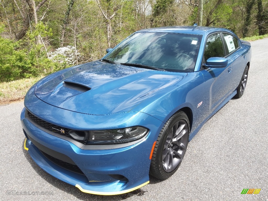 2022 Charger Scat Pack Plus - Frostbite / Black photo #2