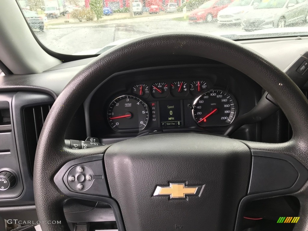 2016 Chevrolet Silverado 1500 LS Regular Cab Dark Ash/Jet Black Steering Wheel Photo #144055557
