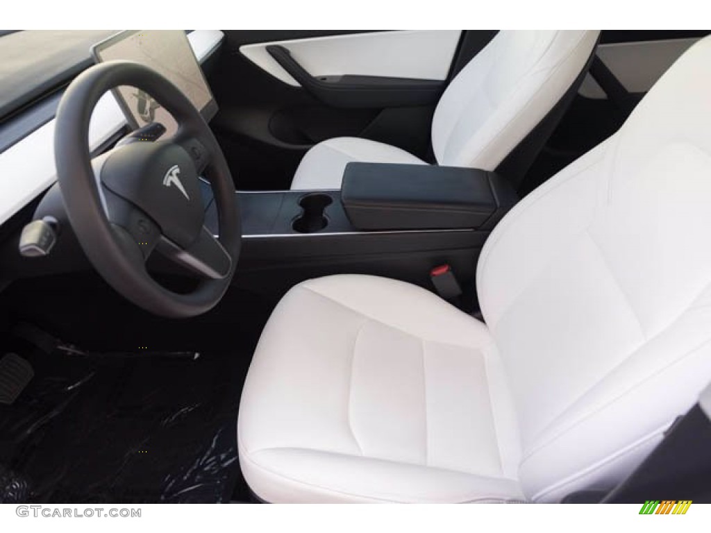 2020 Model Y Long Range - Pearl White Multi-Coat / Black photo #3