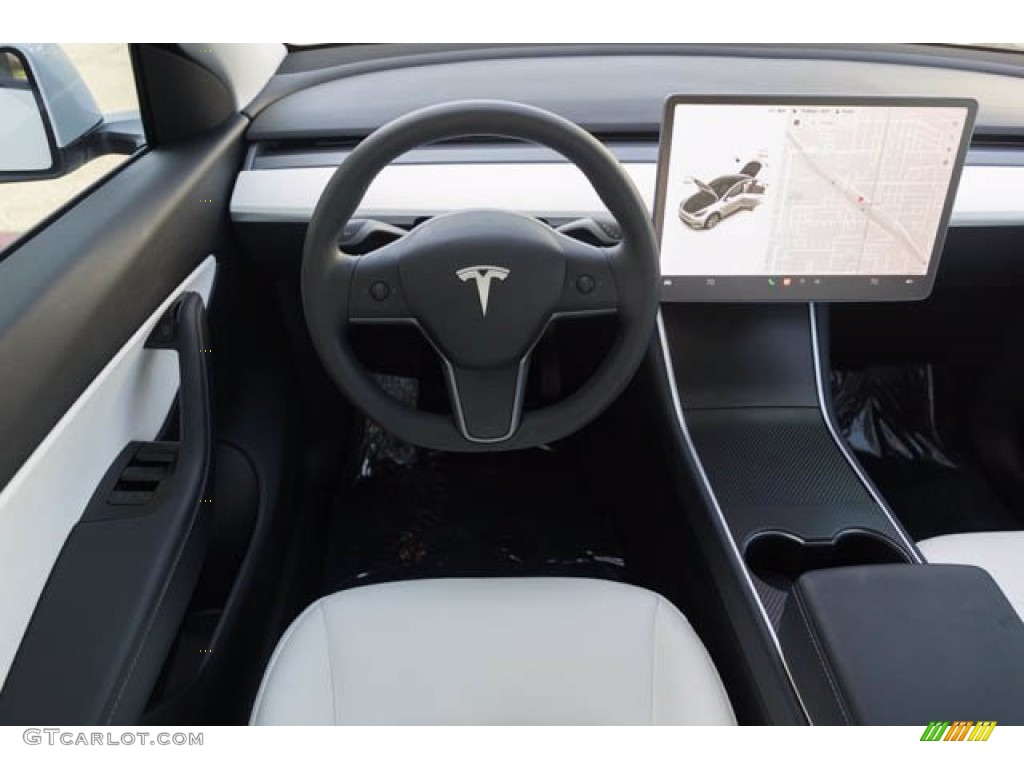 2020 Model Y Long Range - Pearl White Multi-Coat / Black photo #5