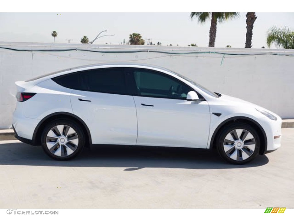 2020 Model Y Long Range - Pearl White Multi-Coat / Black photo #12