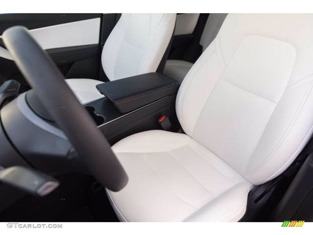 2020 Model Y Long Range - Pearl White Multi-Coat / Black photo #14