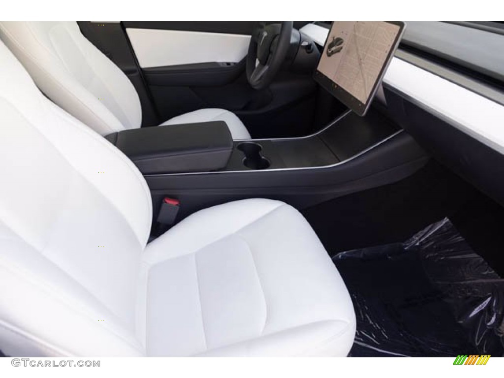 2020 Model Y Long Range - Pearl White Multi-Coat / Black photo #20