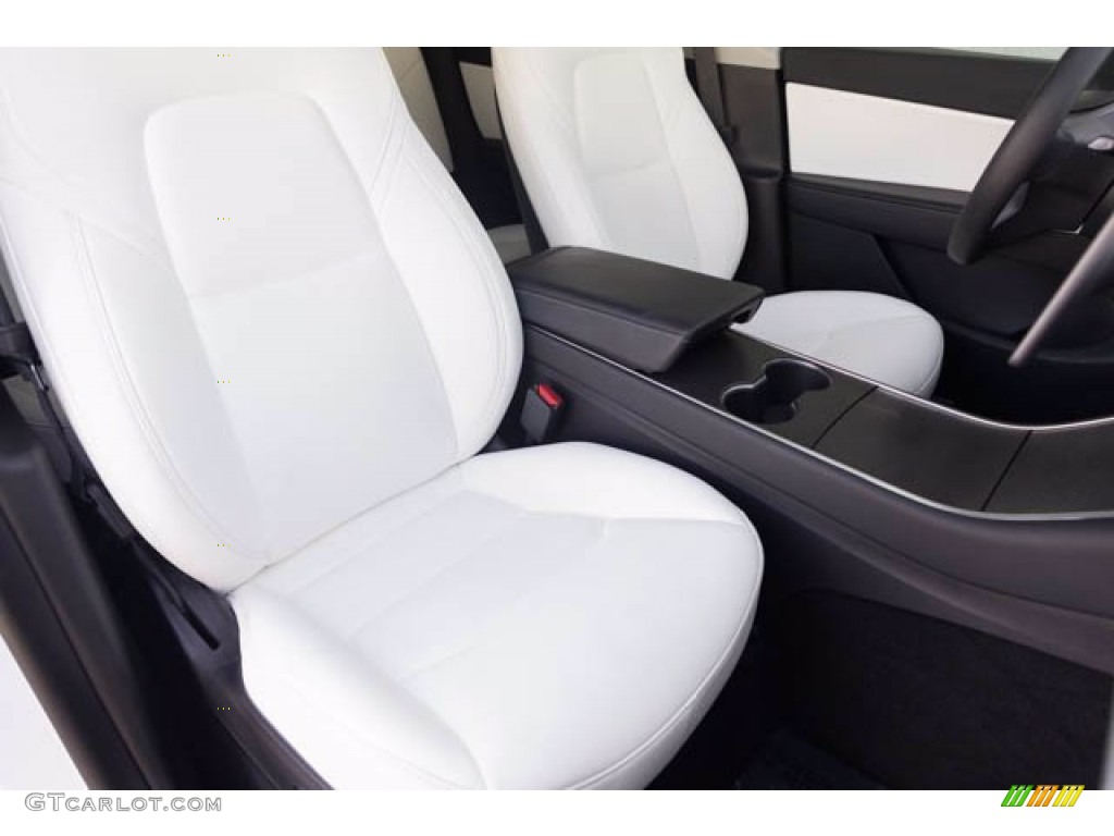 2020 Model Y Long Range - Pearl White Multi-Coat / Black photo #21