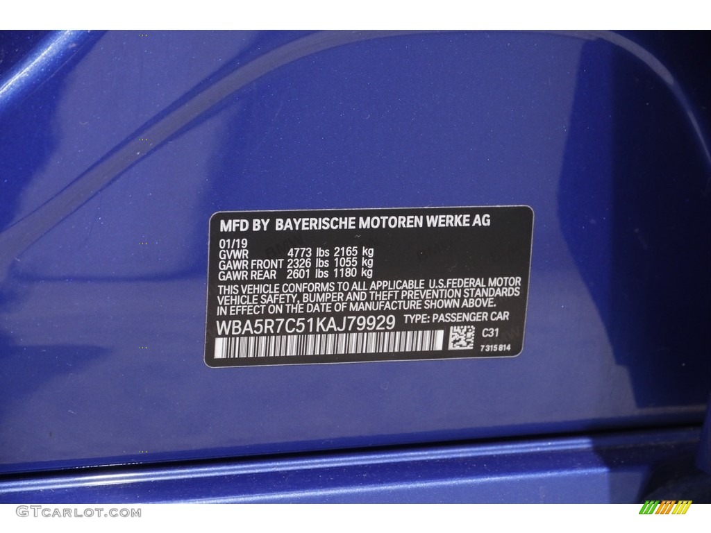2019 3 Series 330i xDrive Sedan - Portimao Blue Metallic / Black photo #24