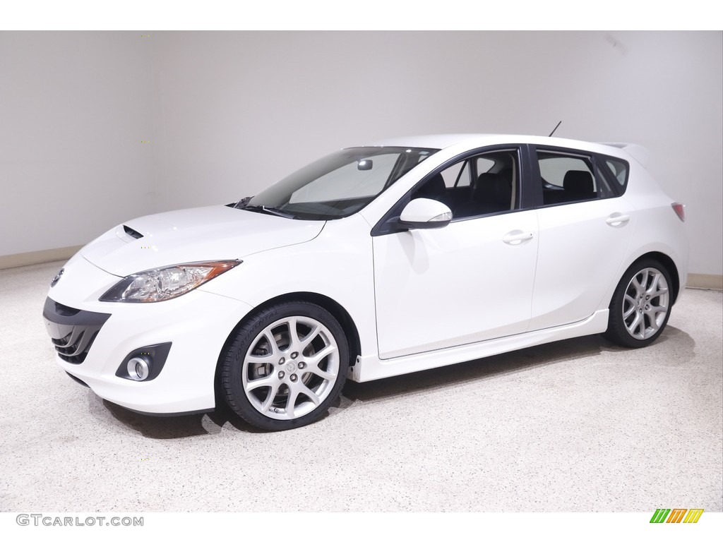 2012 MAZDA3 MAZDASPEED3 - Crystal White Pearl Mica / MAZDASPEED Black/Red photo #3