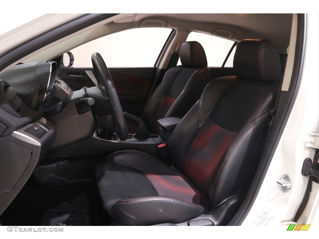 2012 MAZDA3 MAZDASPEED3 - Crystal White Pearl Mica / MAZDASPEED Black/Red photo #5