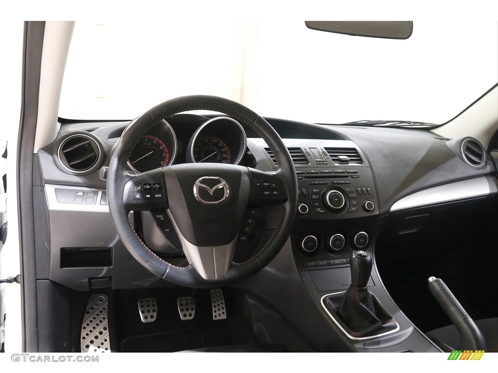 2012 MAZDA3 MAZDASPEED3 - Crystal White Pearl Mica / MAZDASPEED Black/Red photo #6