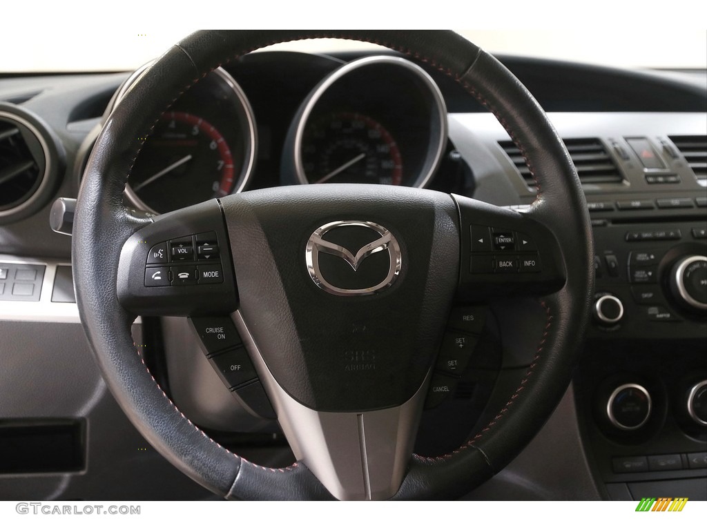 2012 MAZDA3 MAZDASPEED3 - Crystal White Pearl Mica / MAZDASPEED Black/Red photo #7