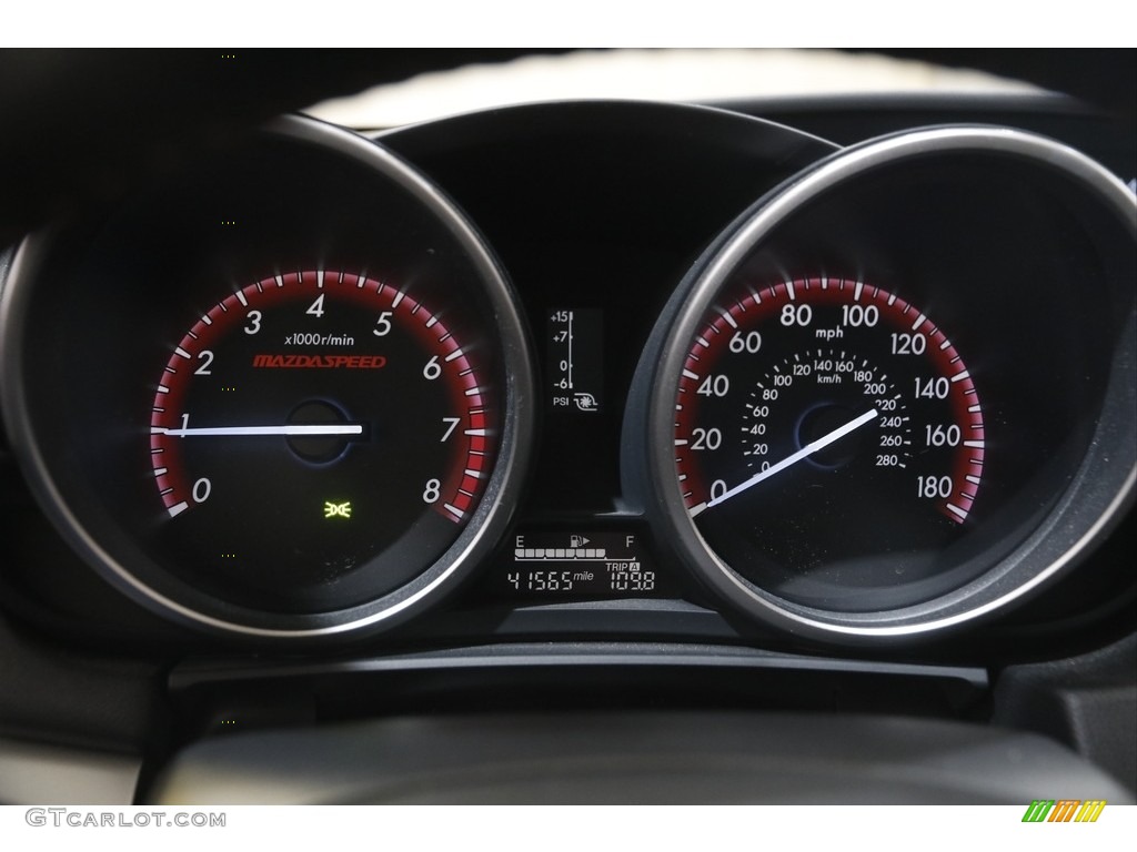2012 MAZDA3 MAZDASPEED3 - Crystal White Pearl Mica / MAZDASPEED Black/Red photo #8