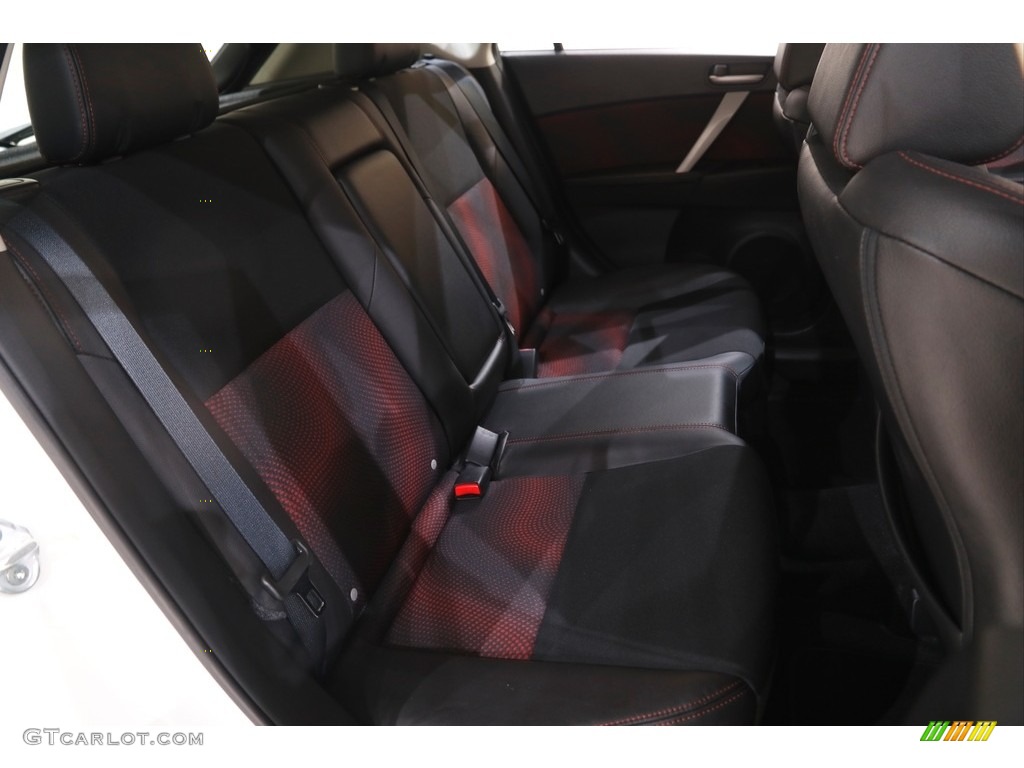 2012 MAZDA3 MAZDASPEED3 - Crystal White Pearl Mica / MAZDASPEED Black/Red photo #14