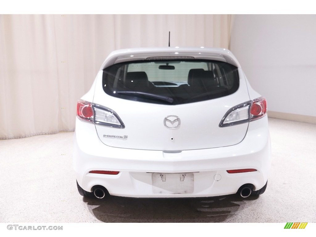 2012 MAZDA3 MAZDASPEED3 - Crystal White Pearl Mica / MAZDASPEED Black/Red photo #16