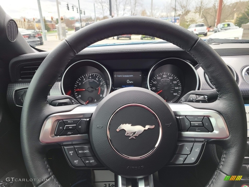 2019 Mustang EcoBoost Fastback - Velocity Blue / Ebony photo #11