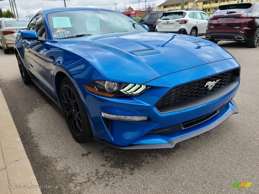 2019 Mustang EcoBoost Fastback - Velocity Blue / Ebony photo #41