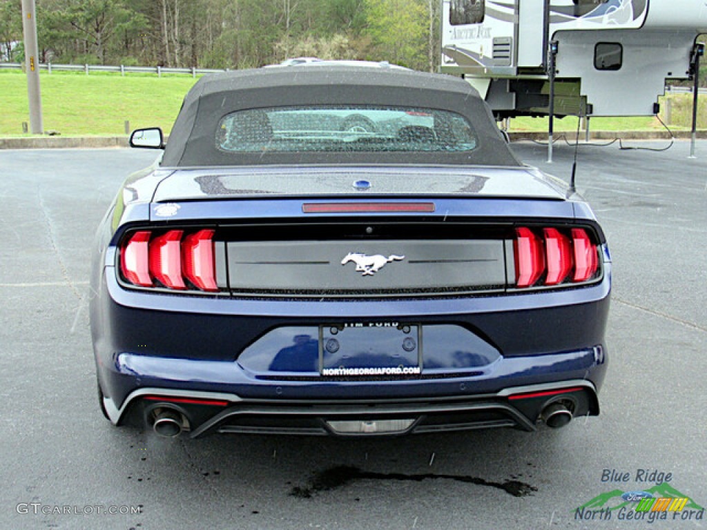 2018 Mustang EcoBoost Premium Convertible - Kona Blue / Ebony photo #4