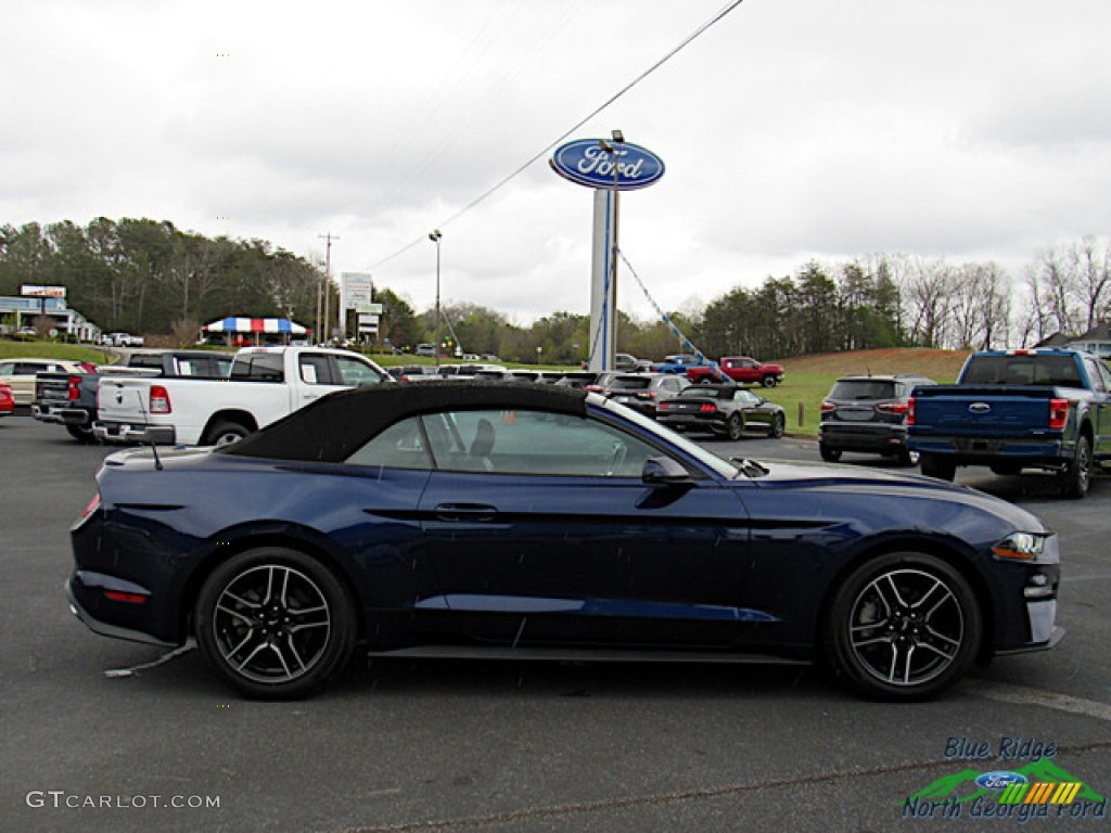 2018 Mustang EcoBoost Premium Convertible - Kona Blue / Ebony photo #6