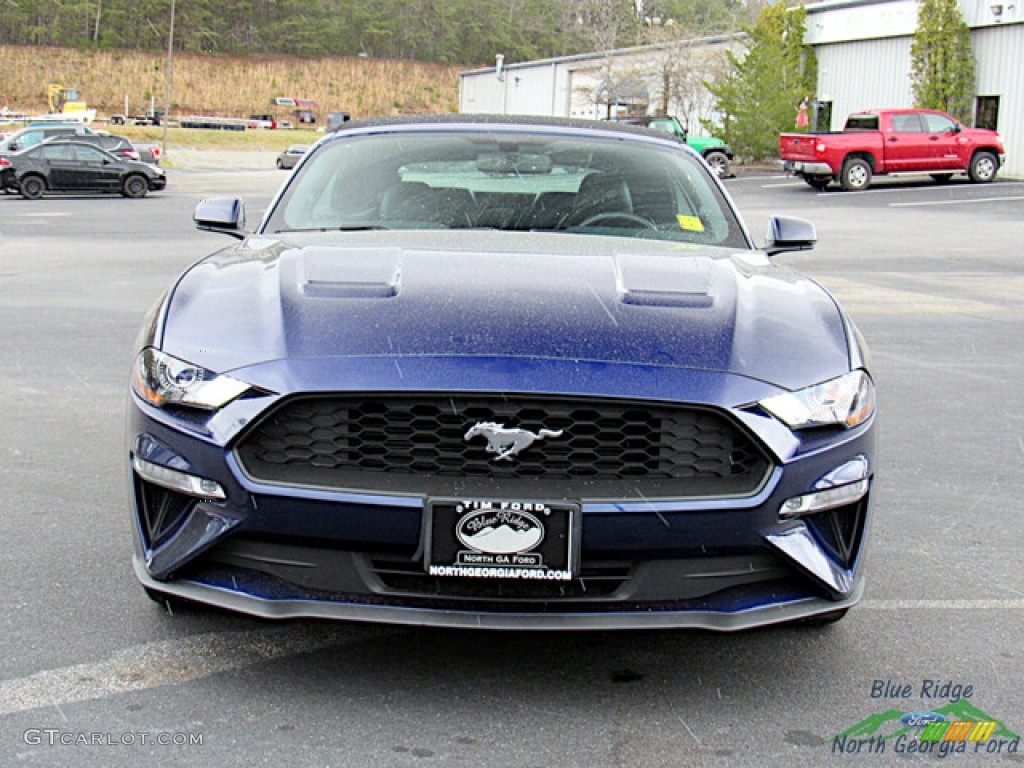 2018 Mustang EcoBoost Premium Convertible - Kona Blue / Ebony photo #8