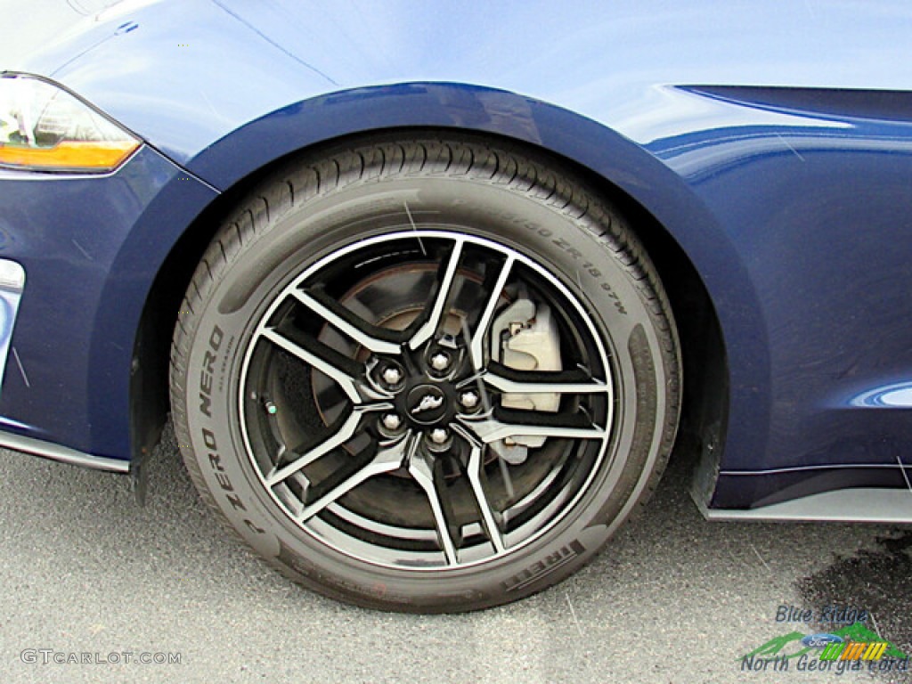 2018 Mustang EcoBoost Premium Convertible - Kona Blue / Ebony photo #9