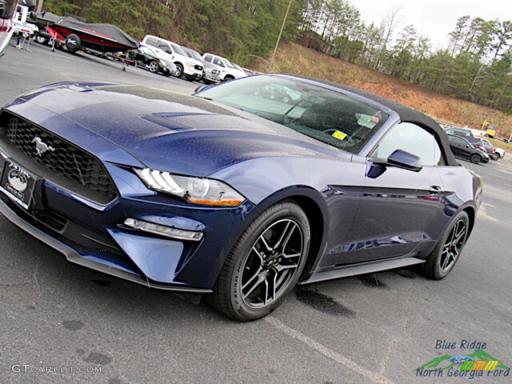 2018 Mustang EcoBoost Premium Convertible - Kona Blue / Ebony photo #23