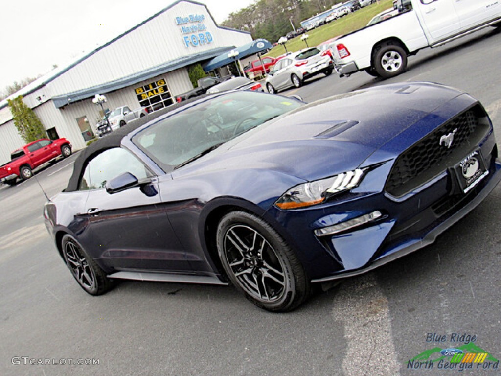 2018 Mustang EcoBoost Premium Convertible - Kona Blue / Ebony photo #24