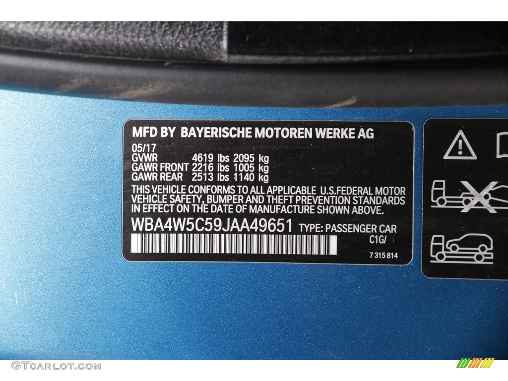 2018 4 Series 430i xDrive Coupe - Snapper Rocks Blue Metallic / Black photo #23