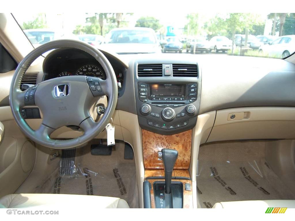 2004 Accord EX-L Sedan - Deep Green Pearl / Ivory photo #3