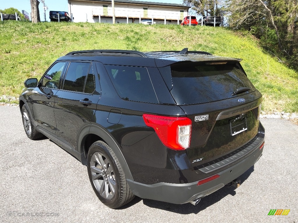 2021 Explorer XLT - Agate Black Metallic / Light Slate photo #9