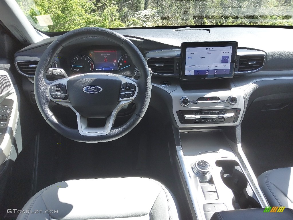 2021 Ford Explorer XLT Light Slate Dashboard Photo #144063579