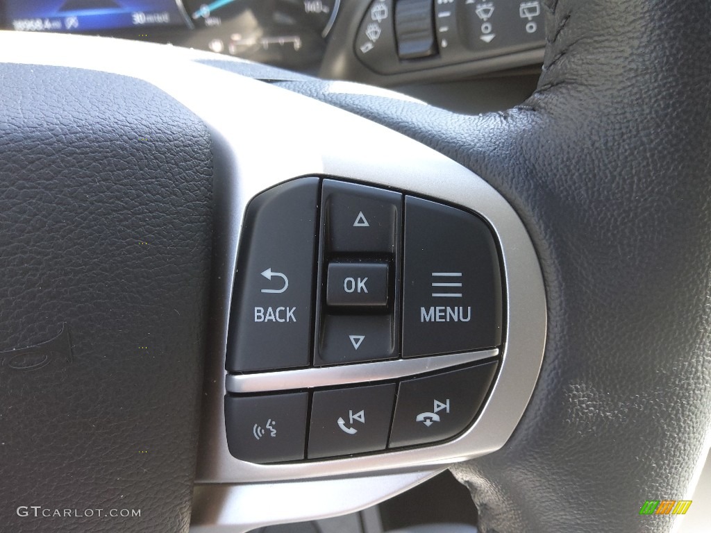 2021 Ford Explorer XLT Light Slate Steering Wheel Photo #144063660