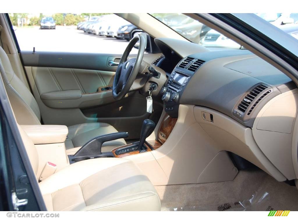 2004 Accord EX-L Sedan - Deep Green Pearl / Ivory photo #11
